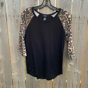 Leopard and Black Top